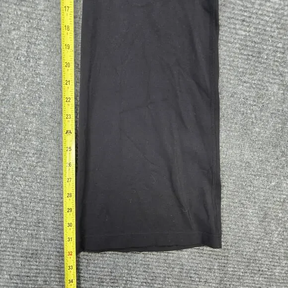 Lululemon Groove Pant Womens 10 Black Nulu High Rise Flared Yoga - Picture 6 of 6